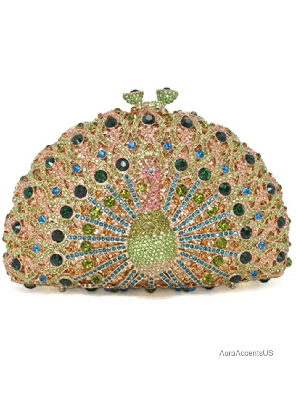 Luxury Rhinestone Crystal Evening Clutch Bag Sparkly Bride Wedding Party Purse